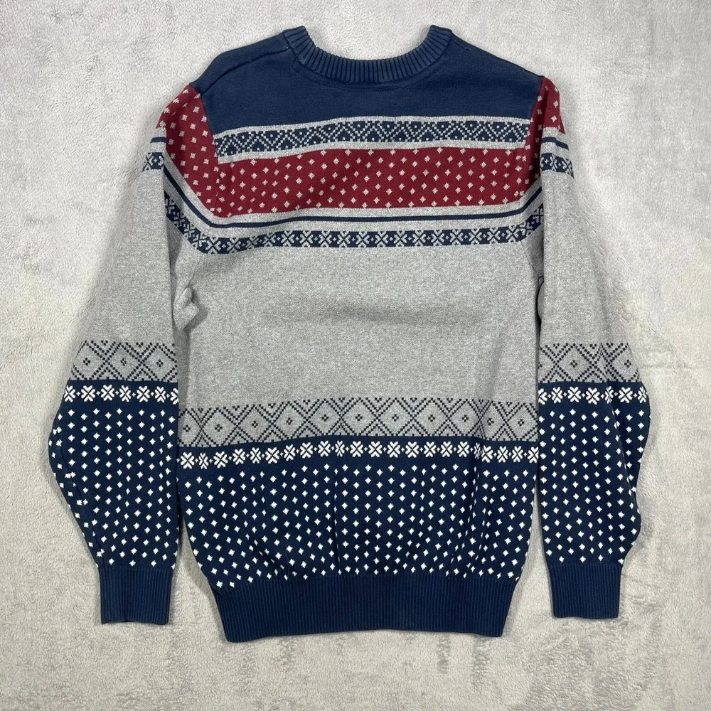 Duluth Trading Ugly Christmas Sweater Mens S Angry Beaver Santa Fair Isle Read